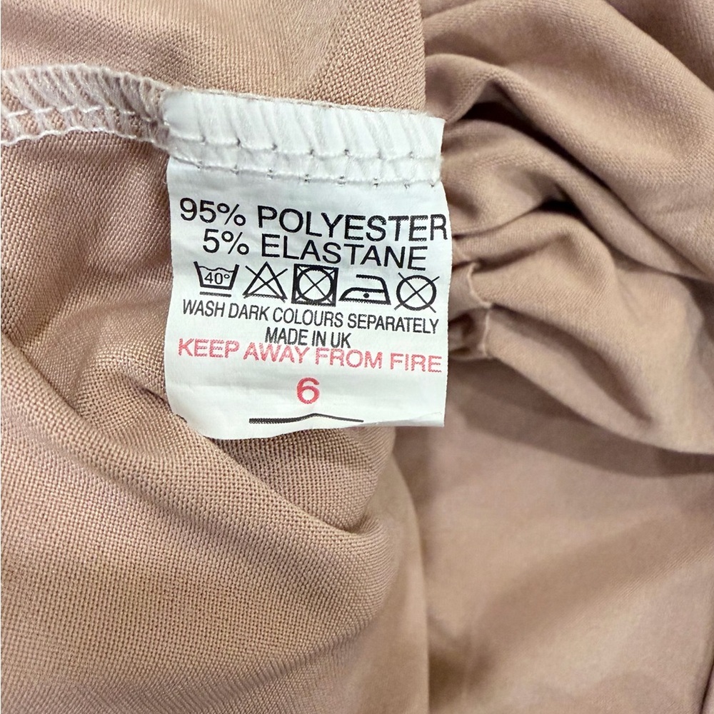 🌟2 for $10 Missy Empire Taupe Tan Satin Ruched Mini Skirt Glam Mobwife S - Picture 7 of 8